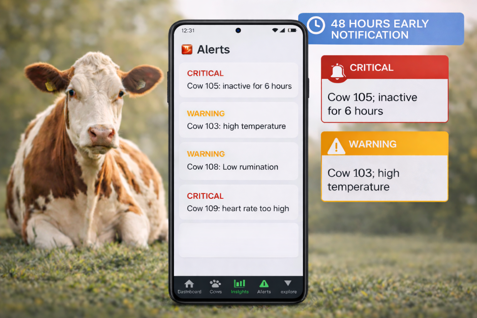 Paushtika cow alert Notification